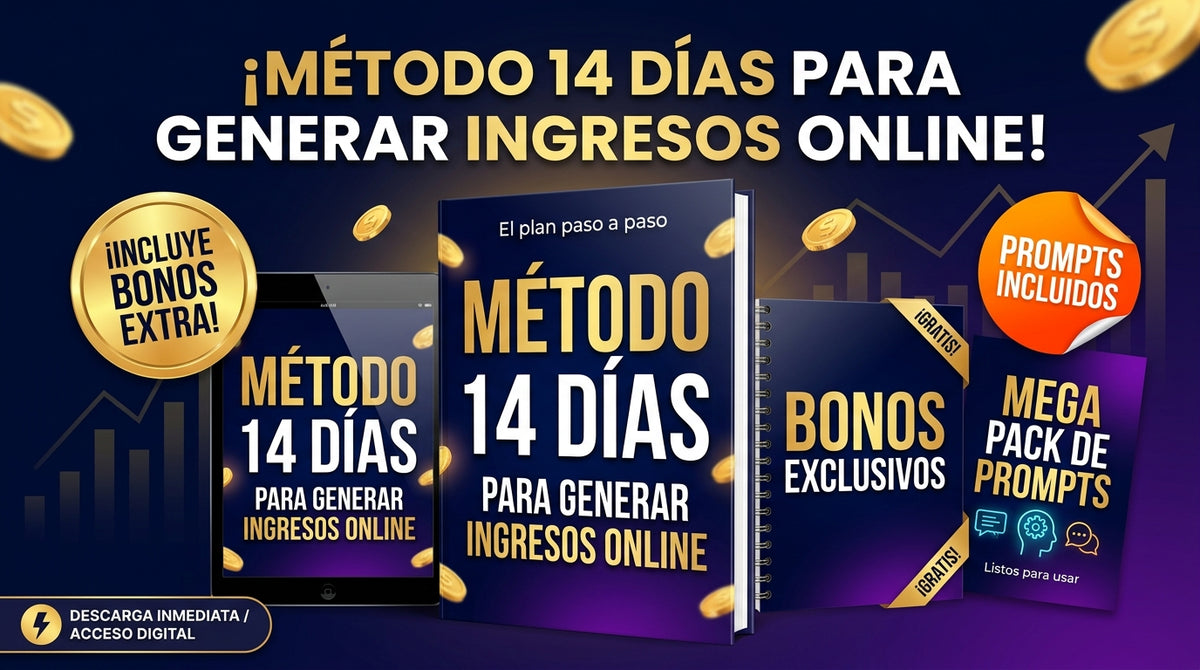 Formación para generar ingresos Online con IA en 14 días